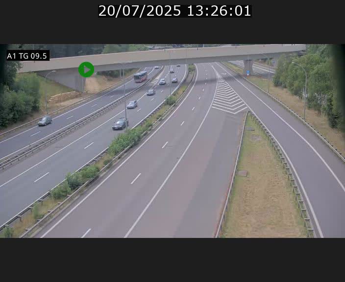 <h2>Traffic live webcam Luxembourg Jonction Grünewald - A1 direction Luxembourg-ville - BK 9.5</h2>