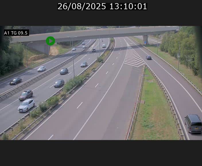 <h2>Traffic live webcam Luxembourg Jonction Grünewald - A1 direction Luxembourg-ville - BK 9.5</h2>