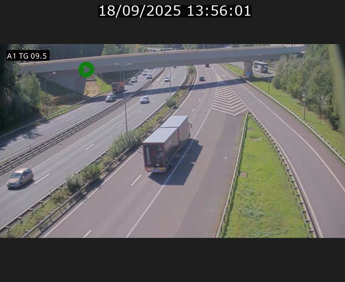 <h2>Traffic live webcam Luxembourg Jonction Grünewald - A1 direction Luxembourg-ville - BK 9.5</h2>