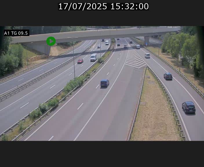 <h2>Traffic live webcam Luxembourg Jonction Grünewald - A1 direction Luxembourg-ville - BK 9.5</h2>