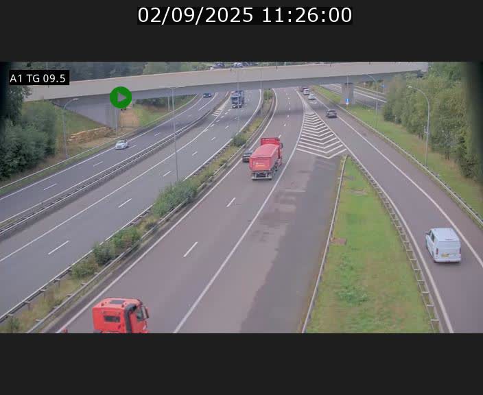 <h2>Traffic live webcam Luxembourg Jonction Grünewald - A1 direction Luxembourg-ville - BK 9.5</h2>
