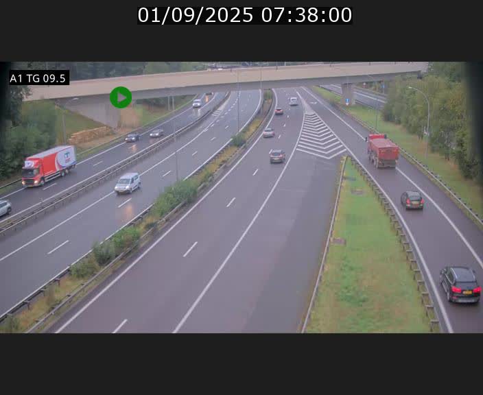 <h2>Traffic live webcam Luxembourg Jonction Grünewald - A1 direction Luxembourg-ville - BK 9.5</h2>