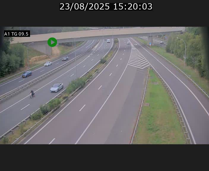 <h2>Traffic live webcam Luxembourg Jonction Grünewald - A1 direction Luxembourg-ville - BK 9.5</h2>