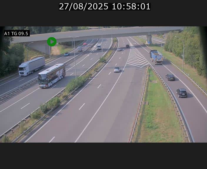 <h2>Traffic live webcam Luxembourg Jonction Grünewald - A1 direction Luxembourg-ville - BK 9.5</h2>