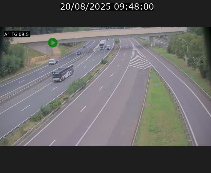 <h2>Traffic live webcam Luxembourg Jonction Grünewald - A1 direction Luxembourg-ville - BK 9.5</h2>