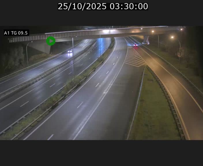 Traffic live webcam Luxembourg Jonction Grünewald - A1 direction Luxembourg-ville - BK 9.5