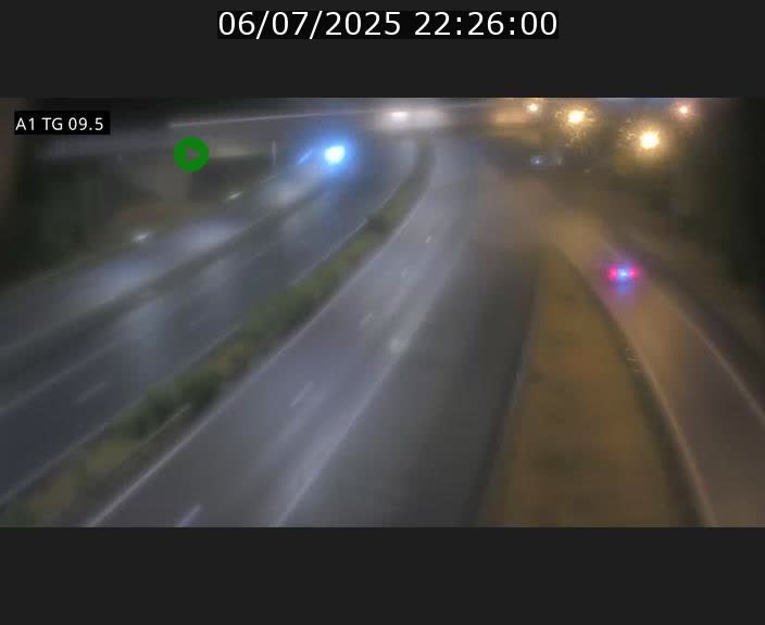 Traffic live webcam Luxembourg Jonction Grünewald - A1 direction Luxembourg-ville - BK 9.5