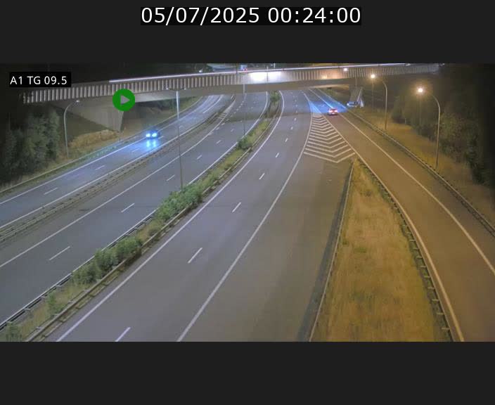 Traffic live webcam Luxembourg Jonction Grünewald - A1 direction Luxembourg-ville - BK 9.5