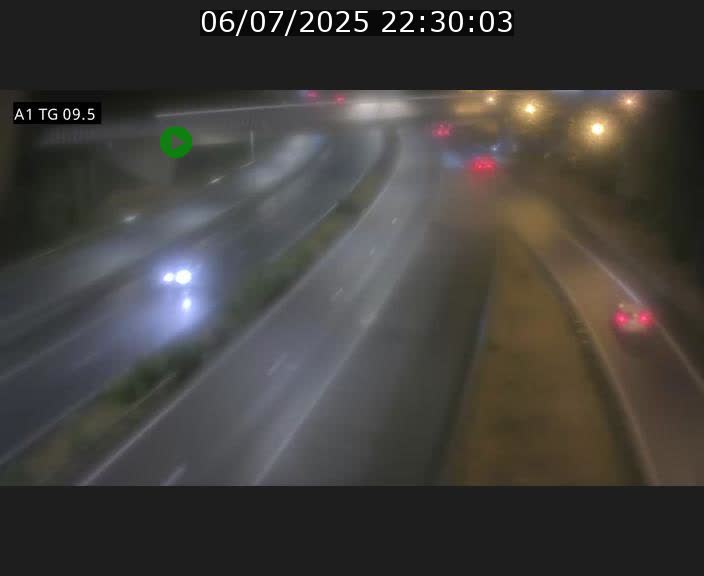 Traffic live webcam Luxembourg Jonction Grünewald - A1 direction Luxembourg-ville - BK 9.5