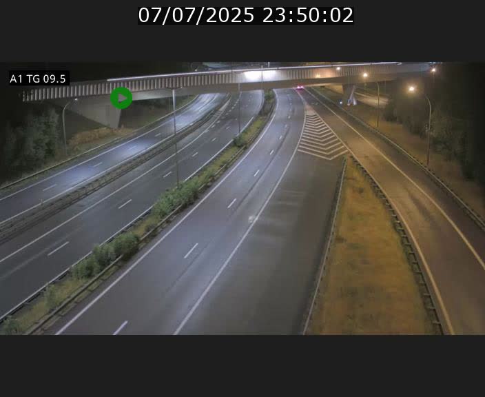 Traffic live webcam Luxembourg Jonction Grünewald - A1 direction Luxembourg-ville - BK 9.5
