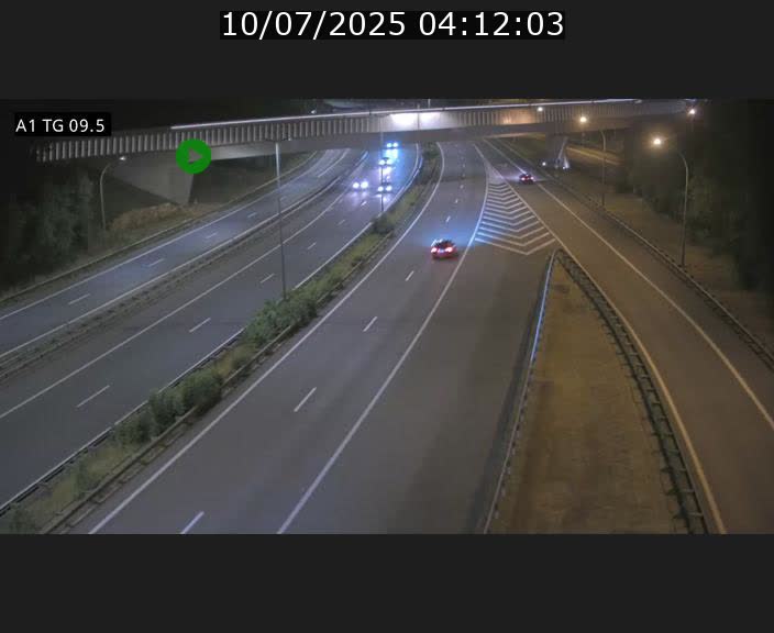 Traffic live webcam Luxembourg Jonction Grünewald - A1 direction Luxembourg-ville - BK 9.5