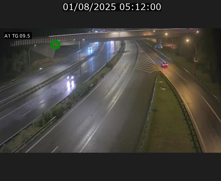 Traffic live webcam Luxembourg Jonction Grünewald - A1 direction Luxembourg-ville - BK 9.5