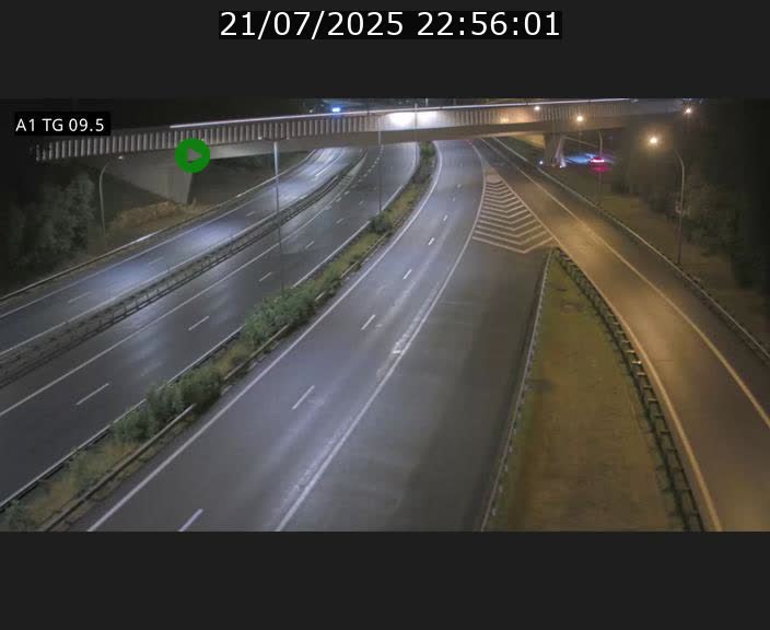 Traffic live webcam Luxembourg Jonction Grünewald - A1 direction Luxembourg-ville - BK 9.5