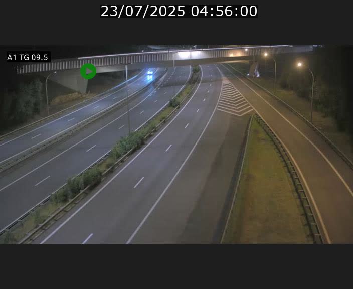 Traffic live webcam Luxembourg Jonction Grünewald - A1 direction Luxembourg-ville - BK 9.5