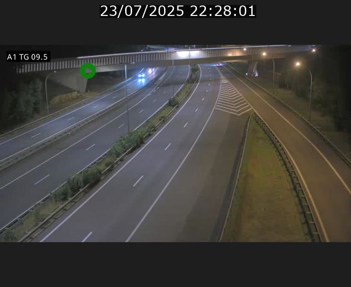 Traffic live webcam Luxembourg Jonction Grünewald - A1 direction Luxembourg-ville - BK 9.5