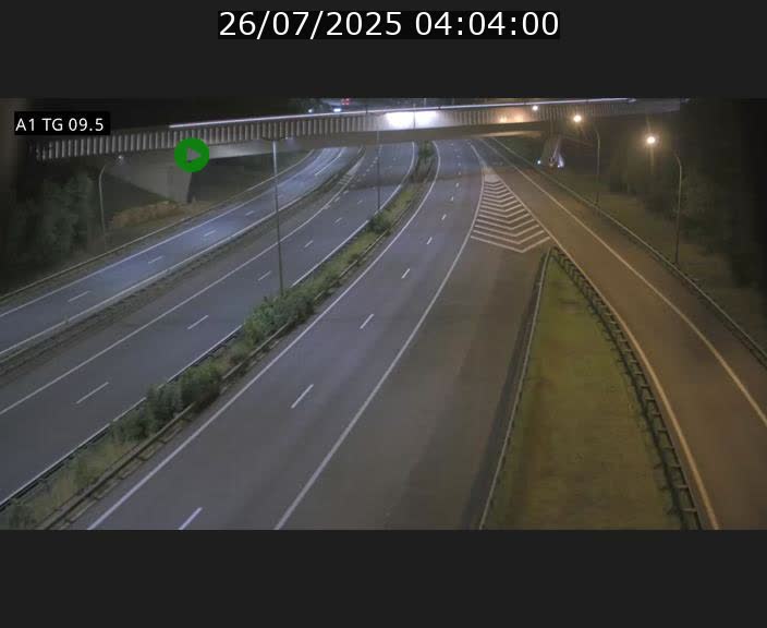Traffic live webcam Luxembourg Jonction Grünewald - A1 direction Luxembourg-ville - BK 9.5