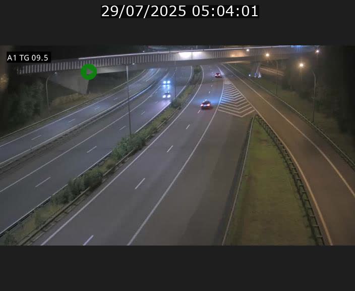 Traffic live webcam Luxembourg Jonction Grünewald - A1 direction Luxembourg-ville - BK 9.5