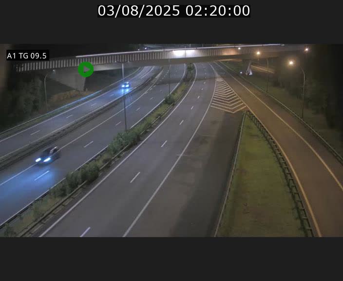 Traffic live webcam Luxembourg Jonction Grünewald - A1 direction Luxembourg-ville - BK 9.5