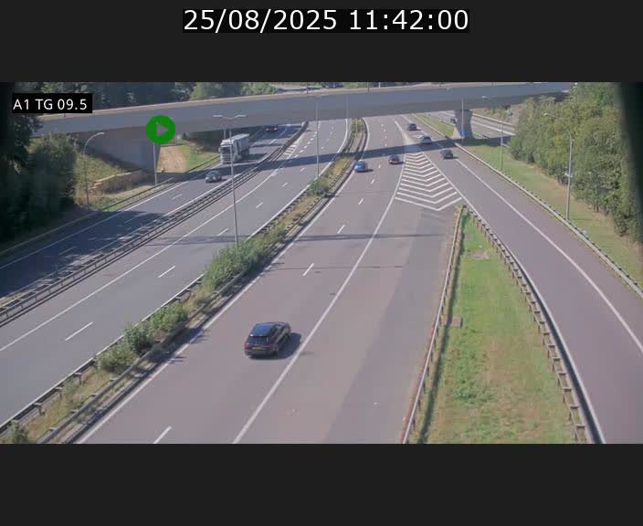 <h2>Traffic live webcam Luxembourg Jonction Grünewald - A1 direction Luxembourg-ville - BK 9.5</h2>