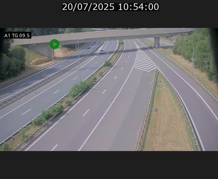 <h2>Traffic live webcam Luxembourg Jonction Grünewald - A1 direction Luxembourg-ville - BK 9.5</h2>