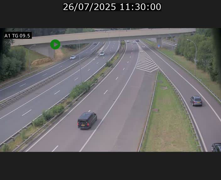 <h2>Traffic live webcam Luxembourg Jonction Grünewald - A1 direction Luxembourg-ville - BK 9.5</h2>