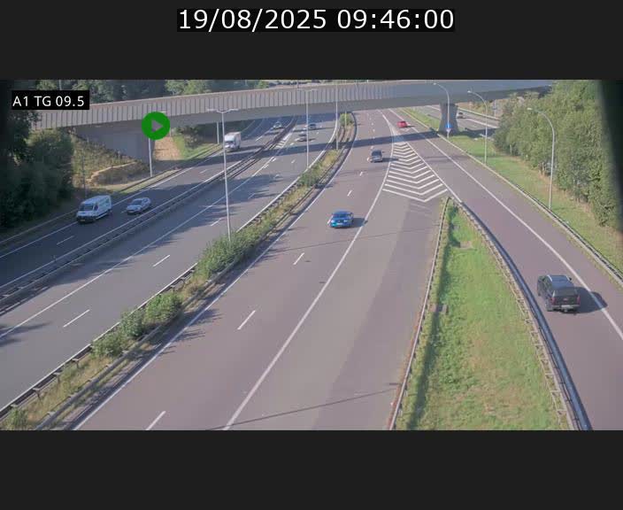 <h2>Traffic live webcam Luxembourg Jonction Grünewald - A1 direction Luxembourg-ville - BK 9.5</h2>