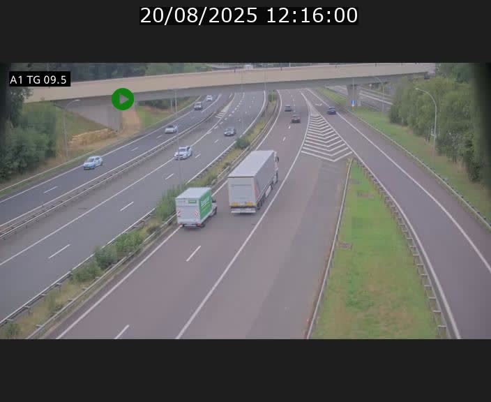 <h2>Traffic live webcam Luxembourg Jonction Grünewald - A1 direction Luxembourg-ville - BK 9.5</h2>