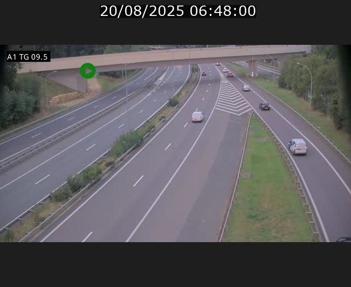 <h2>Traffic live webcam Luxembourg Jonction Grünewald - A1 direction Luxembourg-ville - BK 9.5</h2>
