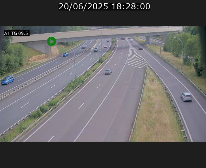 <h2>Traffic live webcam Luxembourg Jonction Grünewald - A1 direction Luxembourg-ville - BK 9.5</h2>