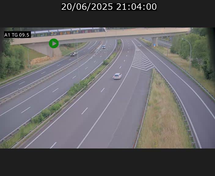 <h2>Traffic live webcam Luxembourg Jonction Grünewald - A1 direction Luxembourg-ville - BK 9.5</h2>