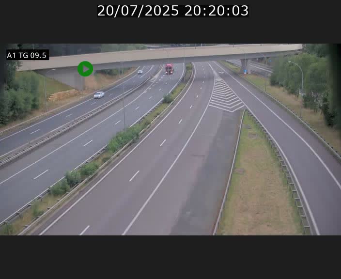 <h2>Traffic live webcam Luxembourg Jonction Grünewald - A1 direction Luxembourg-ville - BK 9.5</h2>