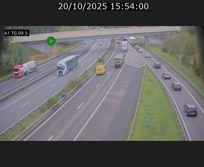 <h2>Traffic live webcam Luxembourg Jonction Grünewald - A1 direction Luxembourg-ville - BK 9.5</h2>