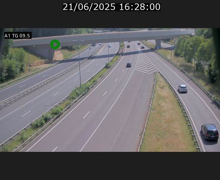 <h2>Traffic live webcam Luxembourg Jonction Grünewald - A1 direction Luxembourg-ville - BK 9.5</h2>