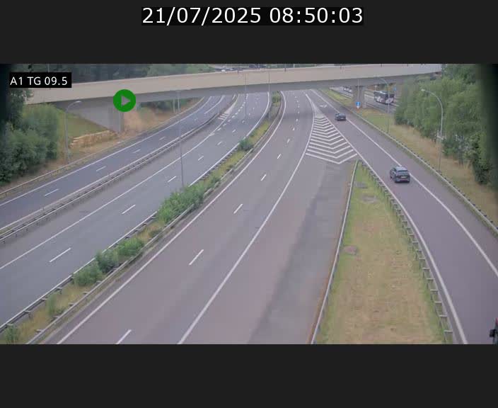 <h2>Traffic live webcam Luxembourg Jonction Grünewald - A1 direction Luxembourg-ville - BK 9.5</h2>
