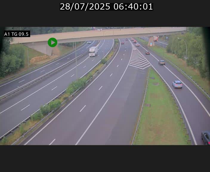 <h2>Traffic live webcam Luxembourg Jonction Grünewald - A1 direction Luxembourg-ville - BK 9.5</h2>