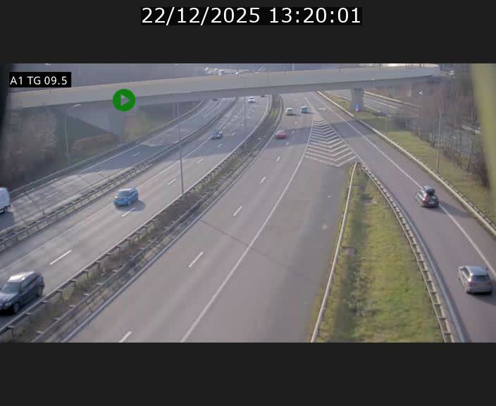 <h2>Traffic live webcam Luxembourg Jonction Grünewald - A1 direction Luxembourg-ville - BK 9.5</h2>