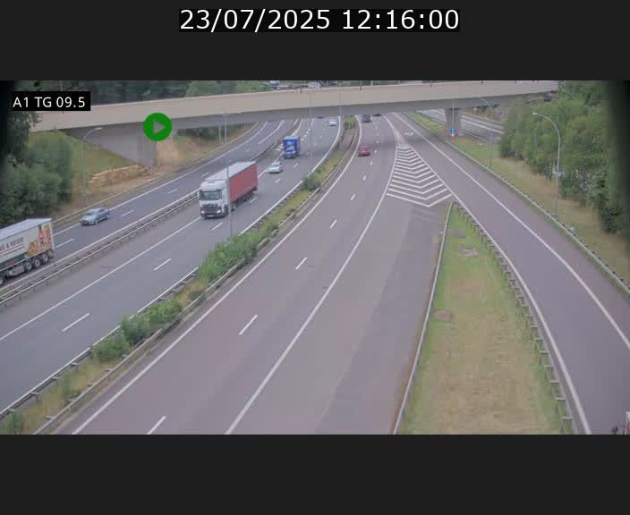 <h2>Traffic live webcam Luxembourg Jonction Grünewald - A1 direction Luxembourg-ville - BK 9.5</h2>
