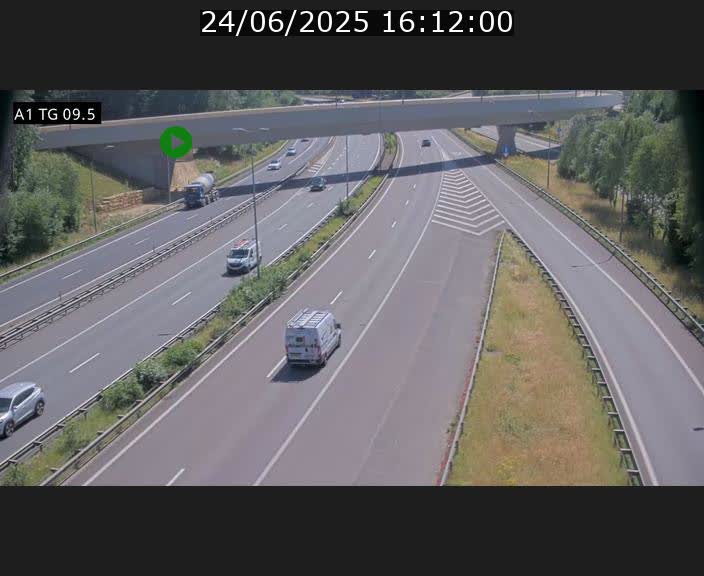 <h2>Traffic live webcam Luxembourg Jonction Grünewald - A1 direction Luxembourg-ville - BK 9.5</h2>
