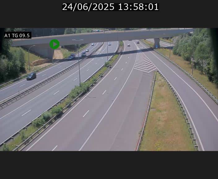 <h2>Traffic live webcam Luxembourg Jonction Grünewald - A1 direction Luxembourg-ville - BK 9.5</h2>