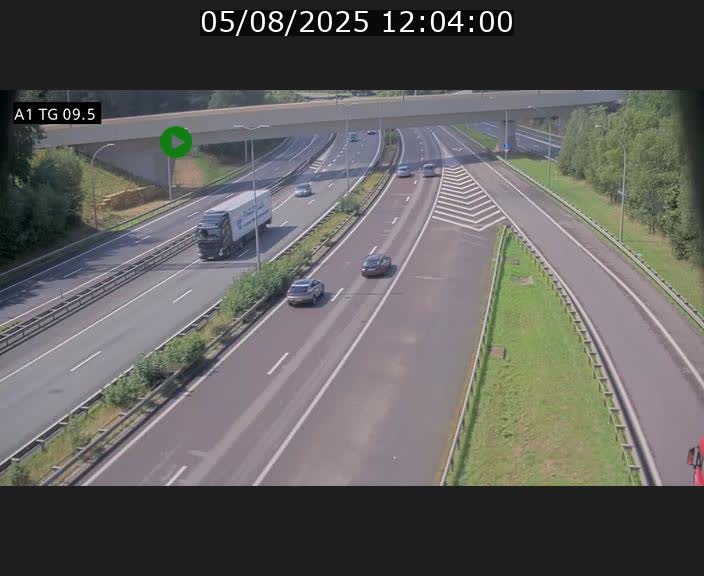 <h2>Traffic live webcam Luxembourg Jonction Grünewald - A1 direction Luxembourg-ville - BK 9.5</h2>