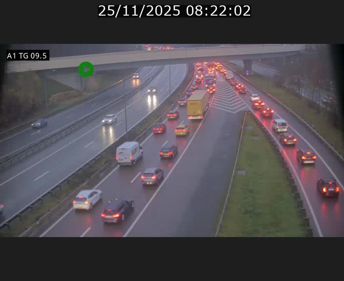 <h2>Traffic live webcam Luxembourg Jonction Grünewald - A1 direction Luxembourg-ville - BK 9.5</h2>