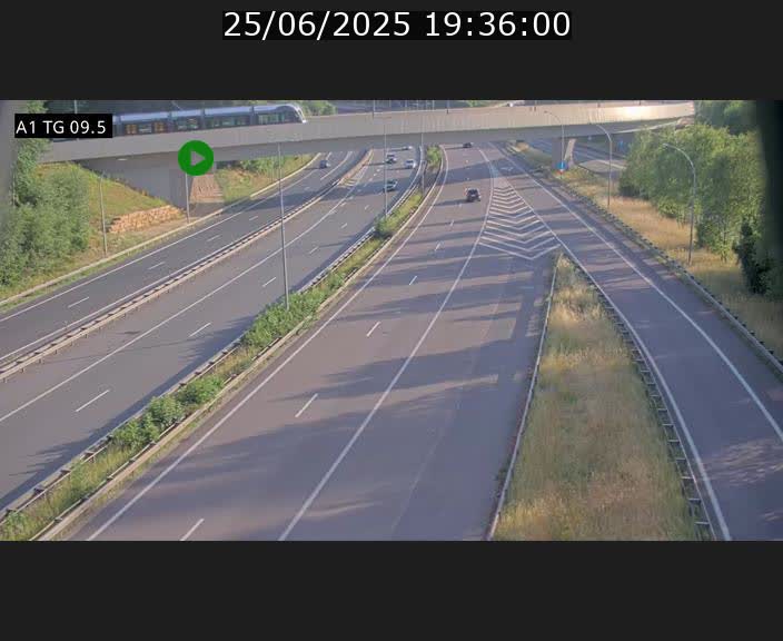 <h2>Traffic live webcam Luxembourg Jonction Grünewald - A1 direction Luxembourg-ville - BK 9.5</h2>