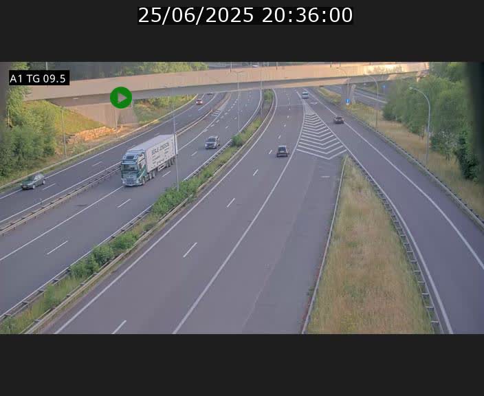 <h2>Traffic live webcam Luxembourg Jonction Grünewald - A1 direction Luxembourg-ville - BK 9.5</h2>