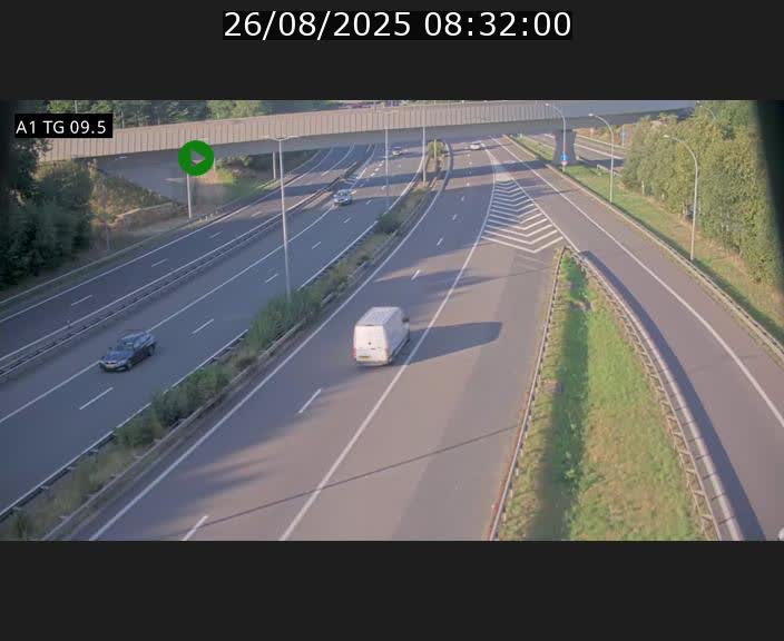 <h2>Traffic live webcam Luxembourg Jonction Grünewald - A1 direction Luxembourg-ville - BK 9.5</h2>