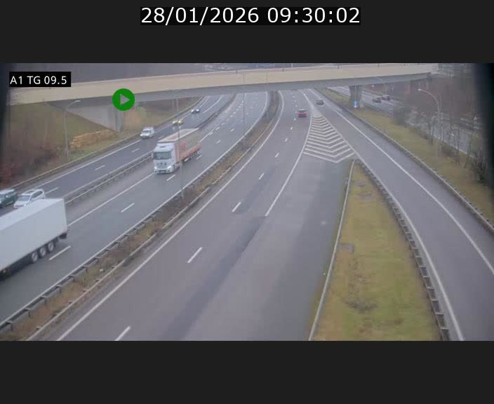 <h2>Traffic live webcam Luxembourg Jonction Grünewald - A1 direction Luxembourg-ville - BK 9.5</h2>