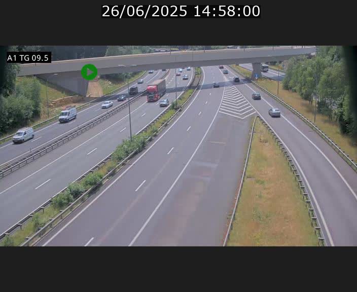<h2>Traffic live webcam Luxembourg Jonction Grünewald - A1 direction Luxembourg-ville - BK 9.5</h2>