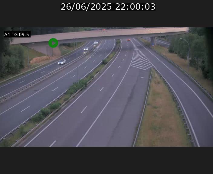 <h2>Traffic live webcam Luxembourg Jonction Grünewald - A1 direction Luxembourg-ville - BK 9.5</h2>