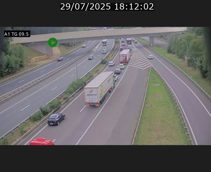 <h2>Traffic live webcam Luxembourg Jonction Grünewald - A1 direction Luxembourg-ville - BK 9.5</h2>