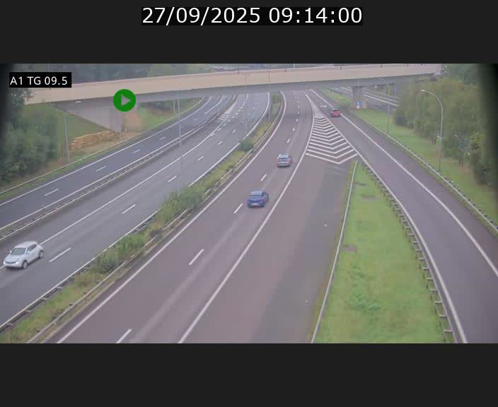 <h2>Traffic live webcam Luxembourg Jonction Grünewald - A1 direction Luxembourg-ville - BK 9.5</h2>