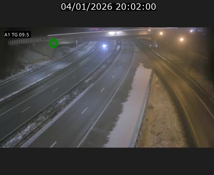 Traffic live webcam Luxembourg Jonction Grünewald - A1 direction Luxembourg-ville - BK 9.5